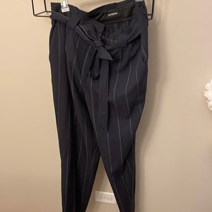Express navy Blue pinstripe pants